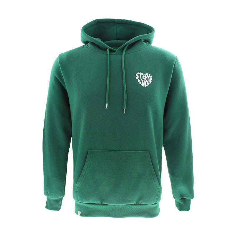 Sweat capuche Cœur Stéphanois vert