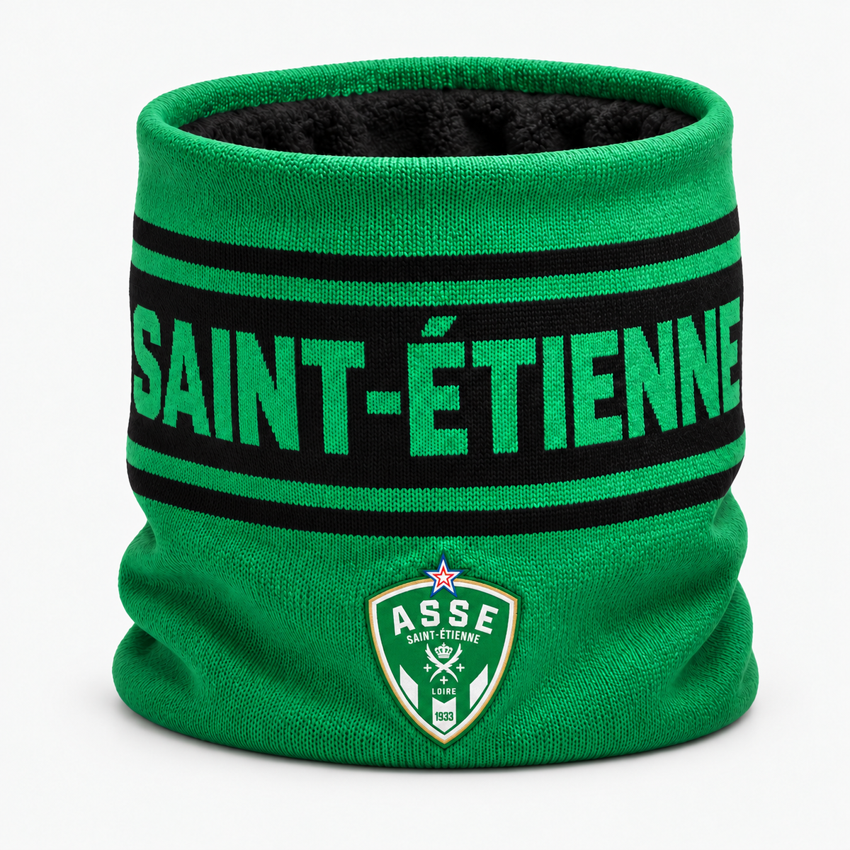 Tour de cou vert et noir AS Saint-Etienne