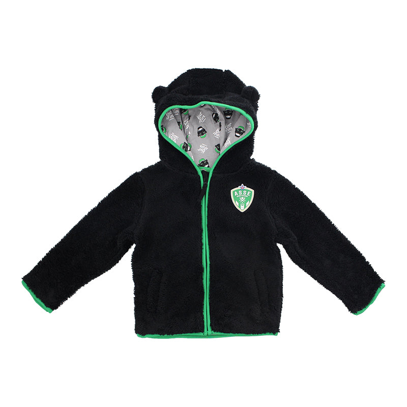 ASSE Black Sherpa Baby Jacket
