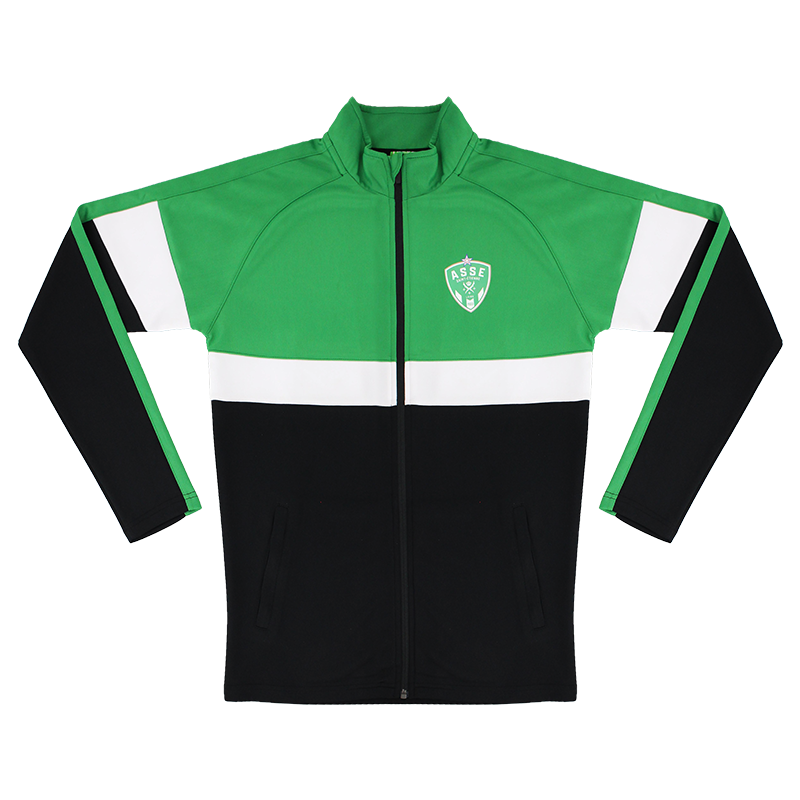 Veste polyester verte et noire ASSE