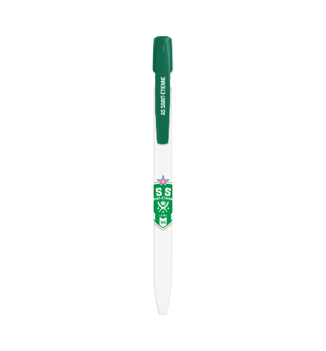 Stylo BIC blanc logo