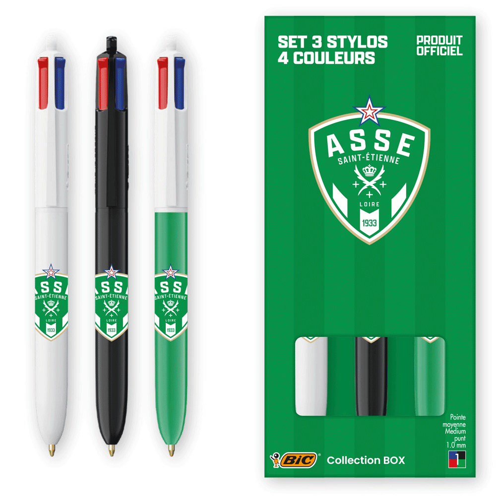 Box of 3 pens in 4 colors